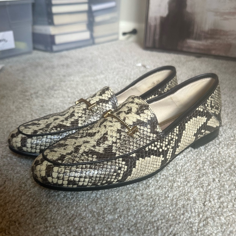 Sam Edelman Lior Snakeskin Loafers